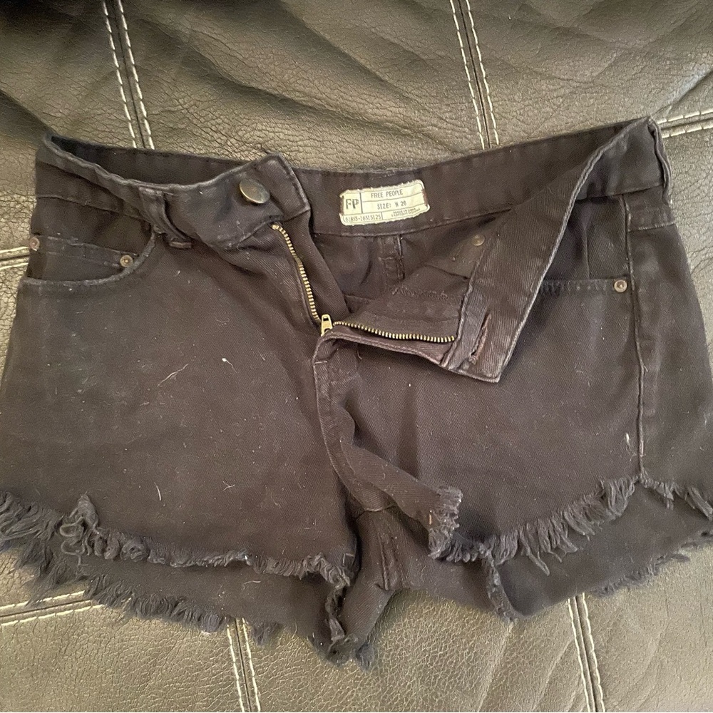 Free People denim shorts